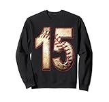 baseball compleanno ragazzo adolescente 15 anni 15th bday party felpa