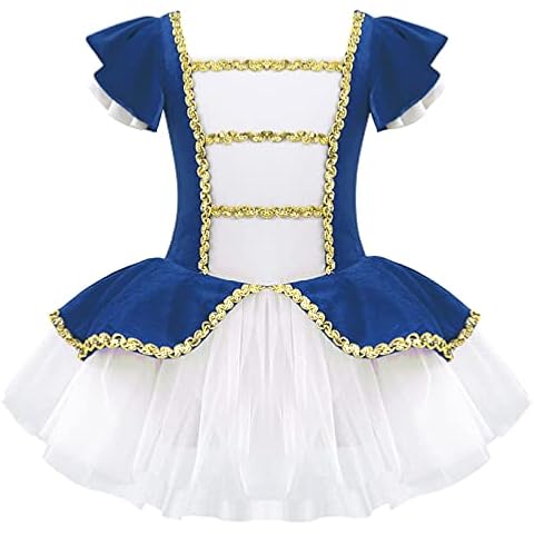 CHICTRY Vestido de Danza Ballet Sin Manga Tutú para Niña Cover