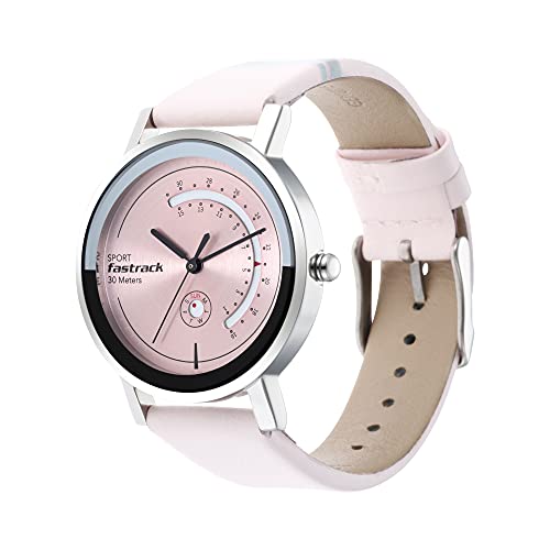 Fastrack-Wear-Your-Look-Quartz-Analog-with-Day-and-Date-Pink-Dial-Leather-Strap-Watch-for-Girls-NS6172SL03