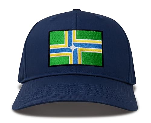 Image of International Tie City Hat for Men and Women, Adjustable Snapback Trucker Baseball Cap with Embroidered Patch