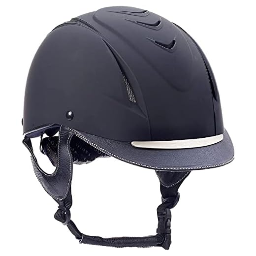 Ovation Unisex Z-6 Elite Riding Helmet, Black, Medium/Large