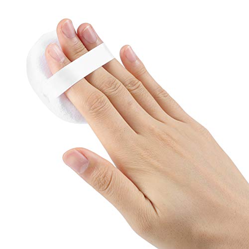 Senkary 8 Pack Cotton Powder Puffs Makeup Puff Pads Velour Puffs For Compacts, Loose Powder Setting Powder Body Powder (2.36 Inch) #TOP2