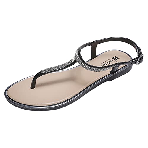 Womens Flip Flops ls For Women Beach Vacation Casual Walking Cushion ls Thong Flat Slip On Flip flops