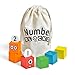 hand2mind Numberblocks One to Five Wooden Blocks, Wood Building Blocks for Toddlers 2-4 Years, Stacking Toys, Montessori Math Materials, Color Sorting Daycare Toys, Preschool Learning Activities