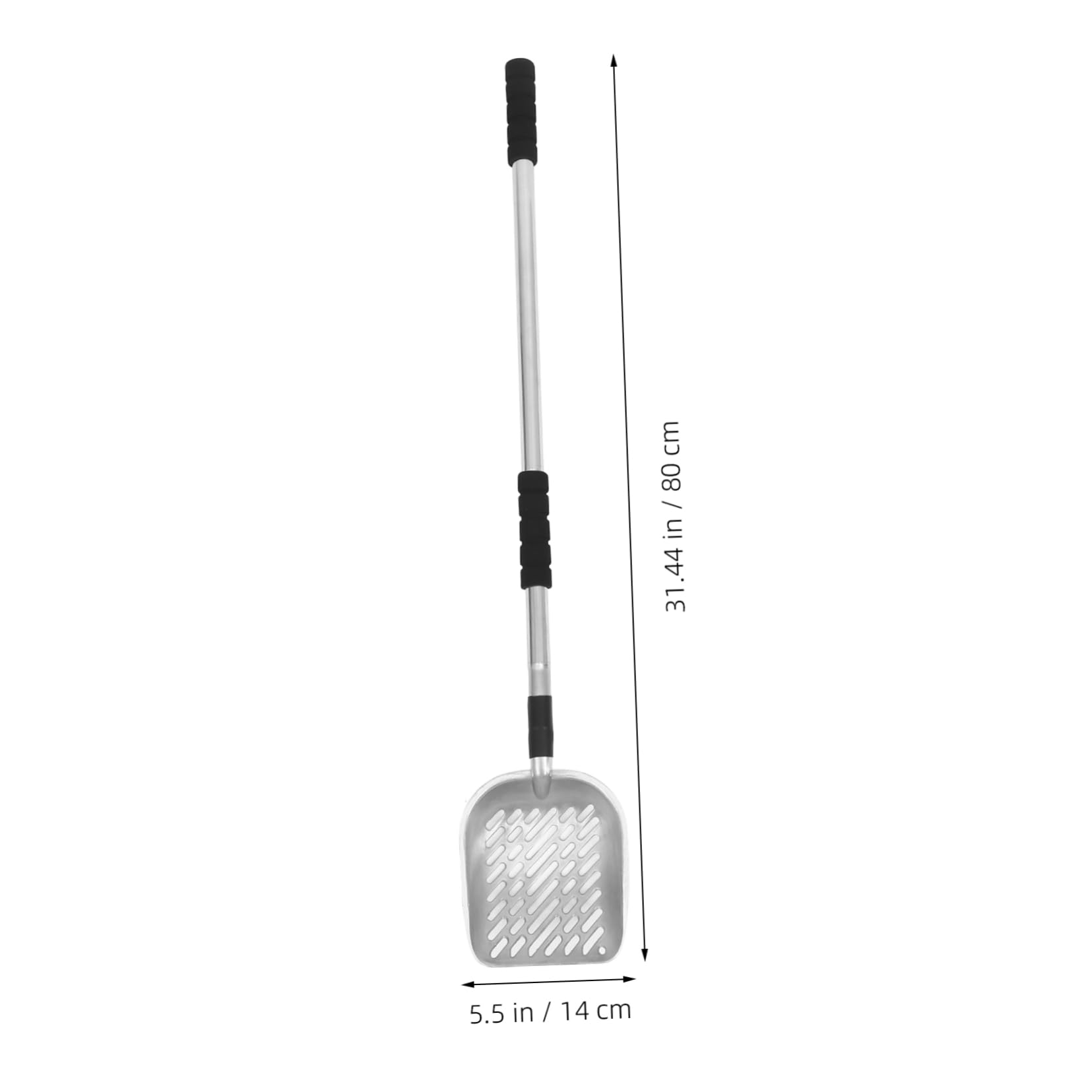 Ciieeo Ergonomic Plastic Cat Litter Scoop Long Handle Reusable for Cat Box and