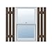 Ekena Millwork Lifetime Vinyl LS3S12X03500FB Standard Three Board Spaced, Board-n-Batten Vinyl Shutters, w/Installation Shutter-Lok