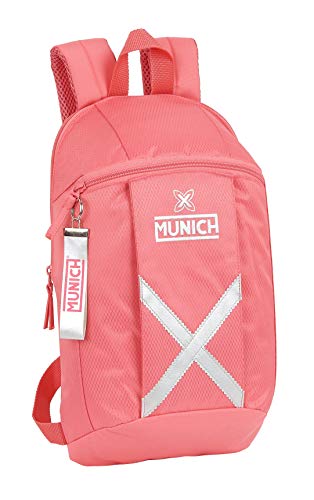 Safta Mini Mochila Uso Diario De Munich Coral, 220X100X390Mm