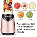 La Reveuse Smoothies Blender Personal Size 300 Watts with 18 oz BPA-Free Portable Travel Sports Bottle (Pink)
