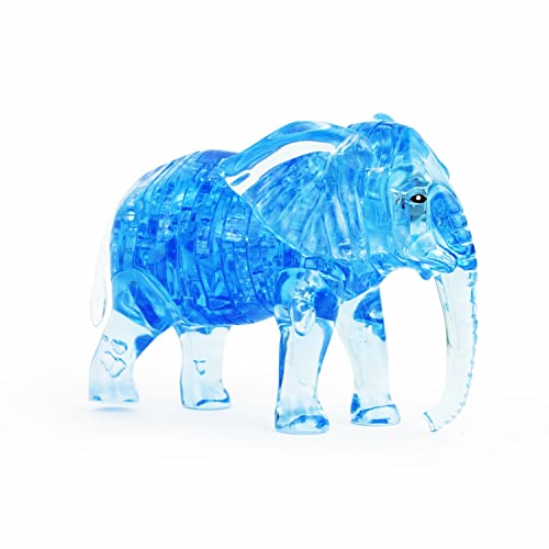 BePuzzled Original 3D Crystal Puzzle, Elephant, 40-Piece