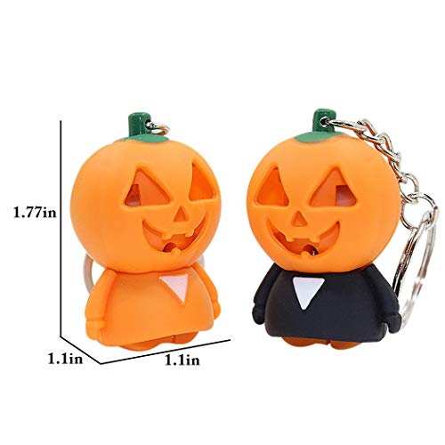 Coxeer-2PCS-Halloween-Keychain-Assorted-Light-up-Key-Ring-Party-Favor