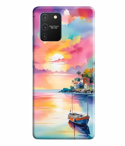 Image of Printed Hard Back Case Cover & Compatible for Samsung Galaxy S10 Lite | Nature Painting Art (Multicolor) - D1180