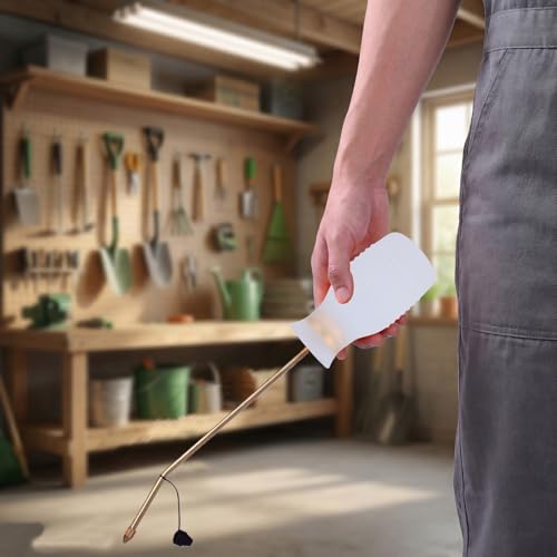 Image of Diatomaceous Earth Duster, 230ml Large, Powder Duster Kit with Long Copper Tube & Folding Funnel, Indoor Outdoor Silicone Sprayer Heavy Duty Bulb Applicator for Home and Garden(White)