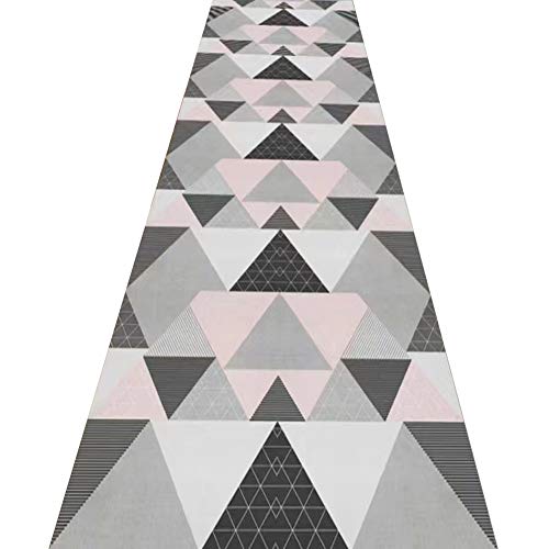 Tapis de passage d'allée géométrique avec envers antidérapant - 2
