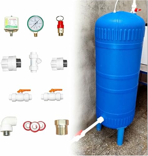 井戸ポンプ用圧力タンク、取り付けキット付き田舎の家庭用 Pe 貯水タンク、加圧水システム用のエアリリースバルブ付き垂直タンク