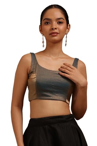 Image of Soch Women's Glass Tissue Sleeveless Blouse