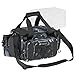 X Strike Fishing Tackle Bag, Fishing Bag Large Waterproof Fishing Storage Bag with 4 3600 Tackle Box, Saltwater and Freshwater Tackle Shoulder Bag for Fishing, camping, hunting, hiking, travel.