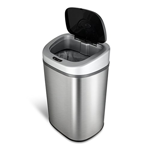 Ninestars TRASH-DZT-80-4 Automatic Touchless Infrared Motion Sensor Trash Can thumb #9