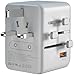 Produktbild revolt Reise-Steckdosenadapter: Universal-Reiseadapter & Notebook-Netzteil, GaN, 4xUSB-C, 1xUSB-A, PD (Reisesteckdosen, Universalreiseadapter)