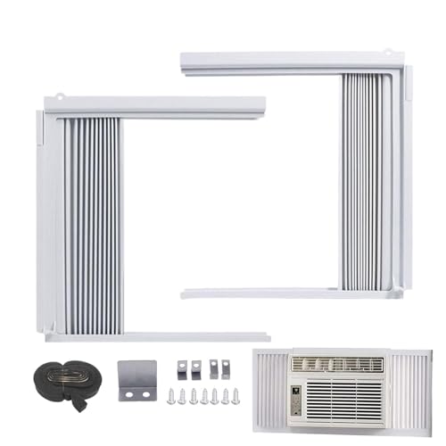 Window AC Side Panels - 13.74 Inches ABS PVC Adjustable Soundproof Insulating | Energy Saving Thermal Barrier, Window AC Side Se
