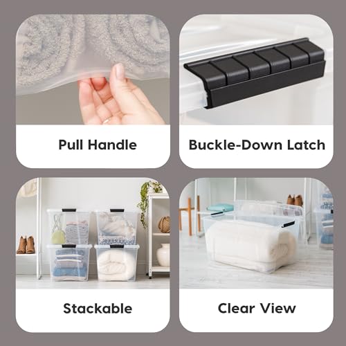 Iris 580081 Usa 72 Qt Stackable Plastic Storage Bins thumb #2