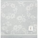 林(Hayashi) ハンドタオル 約34×35cm 今治タオル フラワーワルツ グレー WO202929