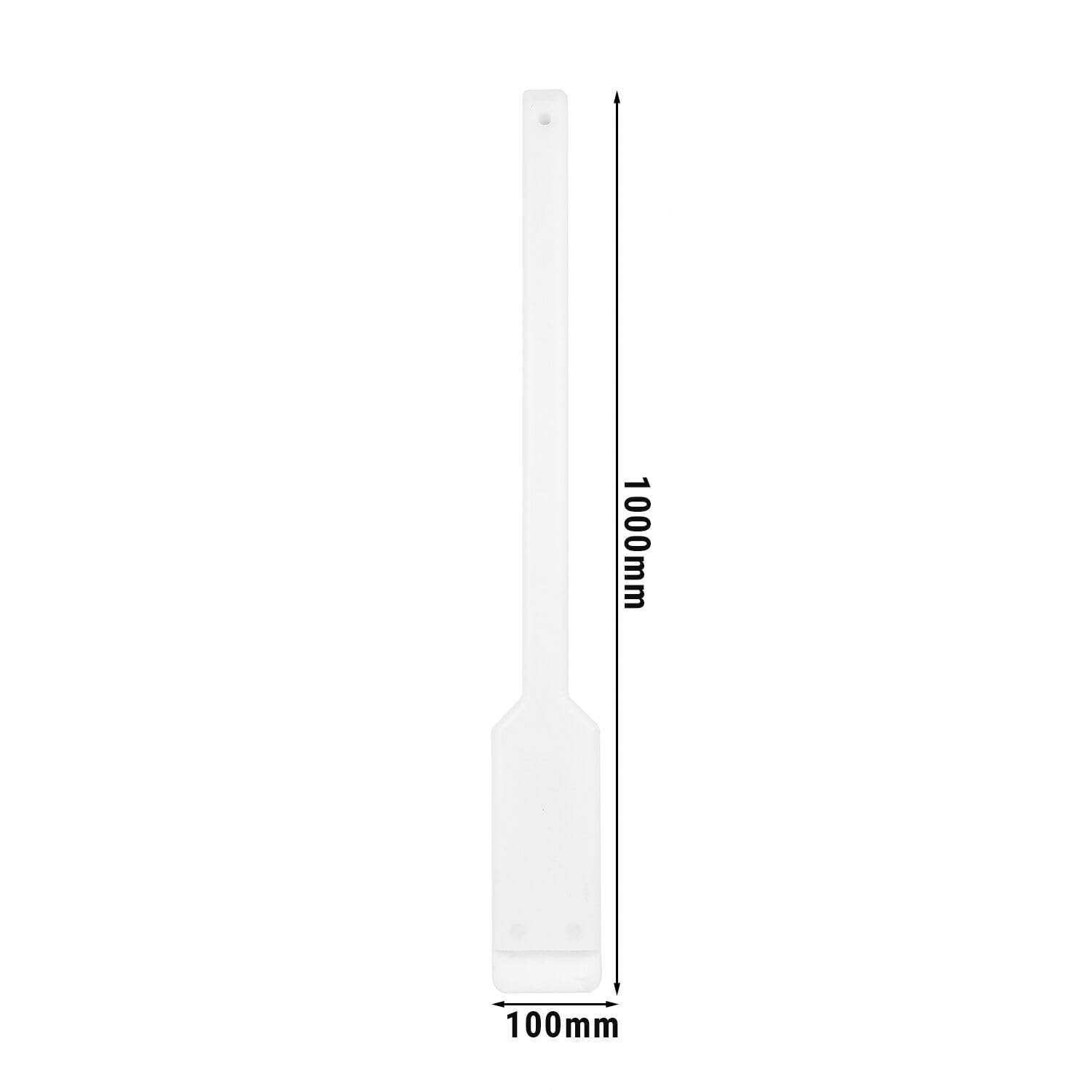 GGM Gastro | TSTP100 | Rührspatel Flach - Polyethylen - Länge: 1000mm - weiß