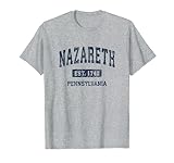 Nazareth Pennsylvania PA Vintage Athletic Sports Design T-Shirt