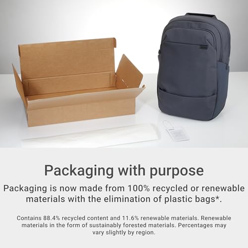 Image of Dell EcoLoop Urban Laptop Backpack CP5625G, 16in, 27L, Water Resistant | 300D rPET Polyester, 52% Recycled Content, 360 Degree Foam Laptop Protection