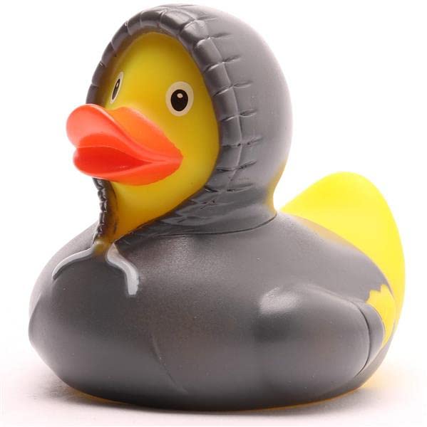 Bath Duck Hoodie Grey I Squeaky Duckle I L: 8 cm I Includes Bath Duck Keyring