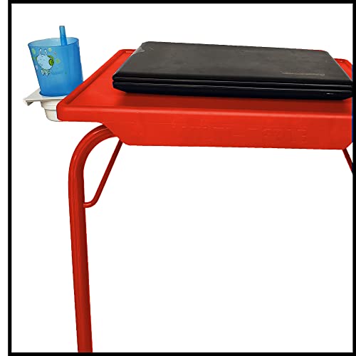 Image of TAVASYA Adjustable Table Mate Laptop Table Kids Table Study Table Utility Table Multi Purpose Table Orange Color TYTM7