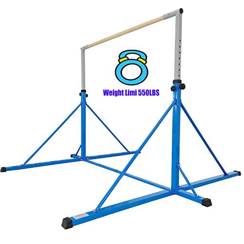 Seliyoo senior gymnastic bar 6FT in width,7.2 FT base length ,height adjustable from 49.2