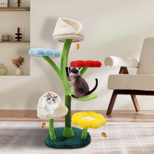 Árbol para gatos grande multi-nivel de 63.8 pulgadas miniatura 5