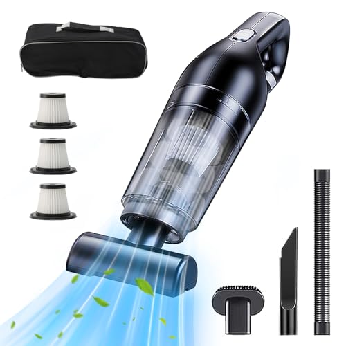 Car Vacuum Cleaner, Rechargeable Handheld Vacuum Cleaner 10000 Pa Powerful Suction Portable Lightweight Car Hoover for Home Office Kitchen - Image 8
