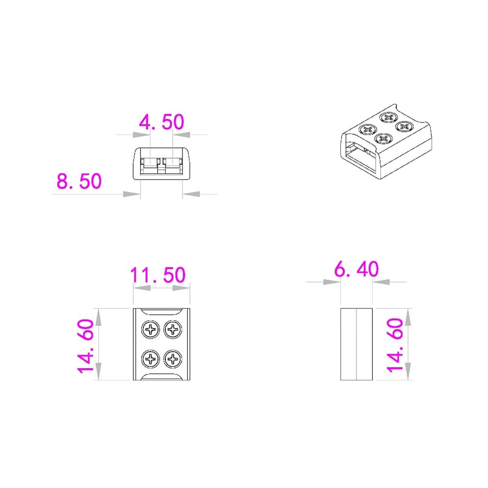 YUTOKEER Daiwu 10-teilige LED-Verbinder für LED-Streifen, 2-polig (10mm Streifen zu Streifen (8mm Streifen zu Streifen) - Image 4