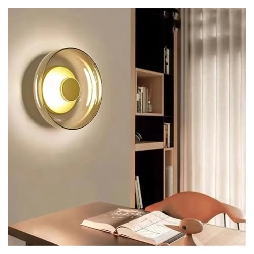 Luces de techo creativas for dormitorio con lámpara de pared de cristal 3