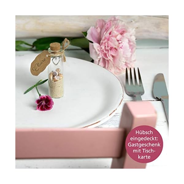 WeddingTree 30 x 15ml Tubos de Ensayo con Tapón de Corcho para Bodas - Set de Frascos con Corcho y Llavero de Corazón Invitados Bodas, Decoración, Frasco para Especias - Imagen 5