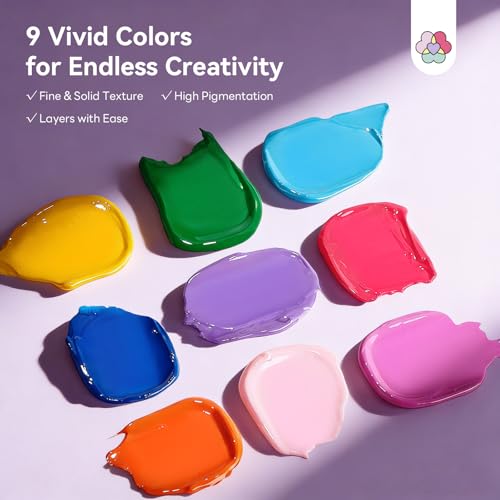 Image of SAVILAND 3D Patting Gel Polish Kit: 9 Colors Pat Pat Gel Polish Palette No-Wipe Blooming Gels Nail Polish 3D Nails Sculpting Gels with Flowers Shape Silicone Mold Sponges for Ombre Aura Nails Art DIY