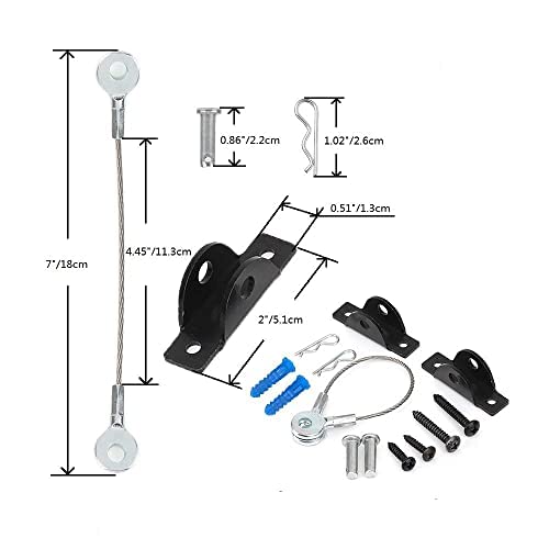 Furniture Anchors Anti-Tip Kit (6 Pack)- Furniture Straps for Baby Proofing, Secure 400 lbs Cabinet Prevent Falling Prevention Strap, Wall Anchor Prevent Child Pet Safety, HOME MASTER HARDWARE. - Thumbnail 6