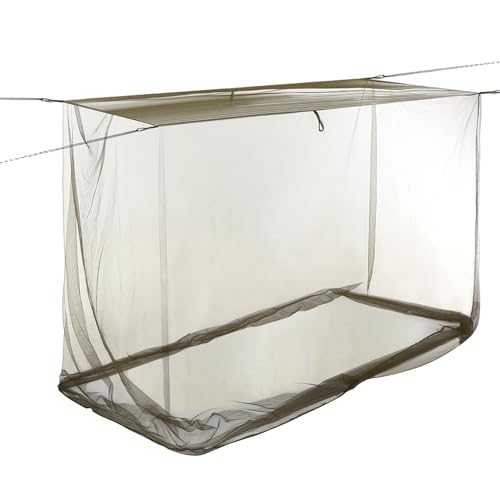 ulafbwur Parasole Zanzariera Esterna Singola Zanzariera Portatile Verde Esercito Pieghevole Tenda Letto per Campeggio Zanzariera