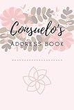 Photo Gallery address book | consuelo: 6 x 9 inches | 208 entries | 104 pages | contact book | alphabetical with letter on each page | name | address | phone | numbers | email | notes | social media Photo Gallery address book | consuelo: 6 x 9 inches | 208 entries | 104 pages | contact book | alphabetical with letter on each page | name | address | phone | numbers | email | notes | social media