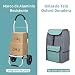 mfavour Carrito de Compras, Carro de Compra Multifuncional, Carrito Compra Plegable Push/Pull,...