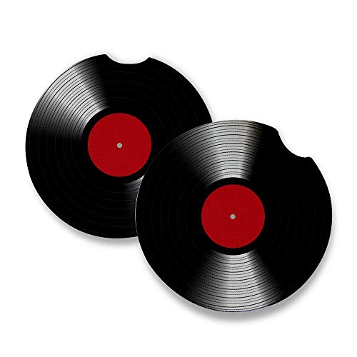 Vinyl Record 45 LP | Car Coasters for drinks Set of 2 |