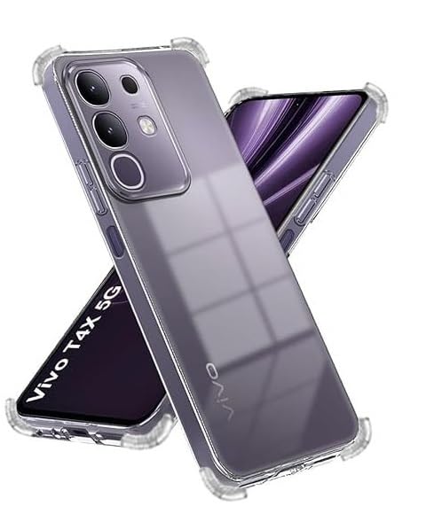 Image of Compatible for [ vivo T4x 5G ] Bumper Back Case Cover for [ vivo T4x 5G ] - Transparent