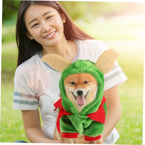 Disfraz Navideño Para Perro Estilo Elfo COLLBATH miniatura 2