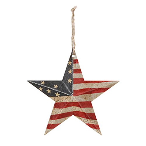 PATRIOTIC USA FLAG BARN STAR 5.75 INCH