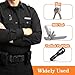 LIQWEI 6 Pack Nylon Belt Keepers for Duty Belt, Double Snaps Police Belts, Black Belting Accessories with Double Snaps (Fits 2