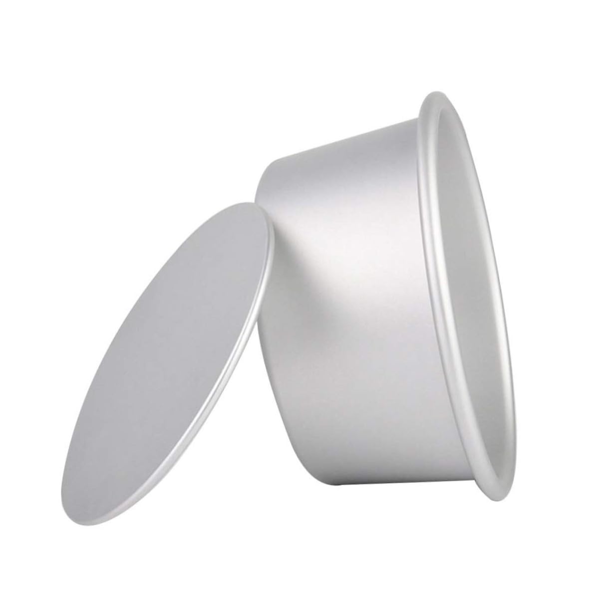 SOIMISS 4 piezas Molde para Tartas Redondo Aleación Antiadherente con Base Desmontable para Hornear Postres y Bizcochos