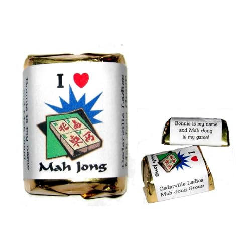 60 MAH JONG PARTY CANDY WRAPPERS FAVORS