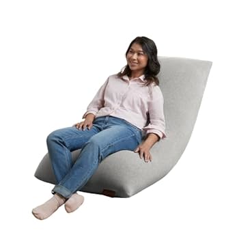 ✦ Yogibo Luxe Short ダークグレー ✦ Amazon.com: Yogibo Short Bean Bag Lounger Chair for Adults