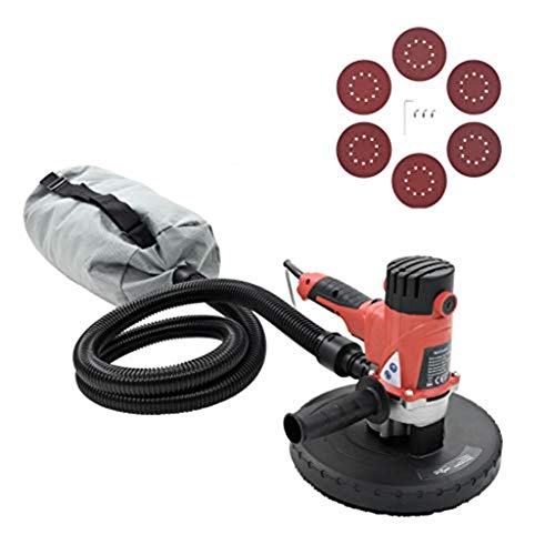 Wandschuurmachine, droogslijper met stofzuiger, 1200 W, schuurmachine voor muren en plafonds, schuurmachine voor wand… - Afbeelding 3